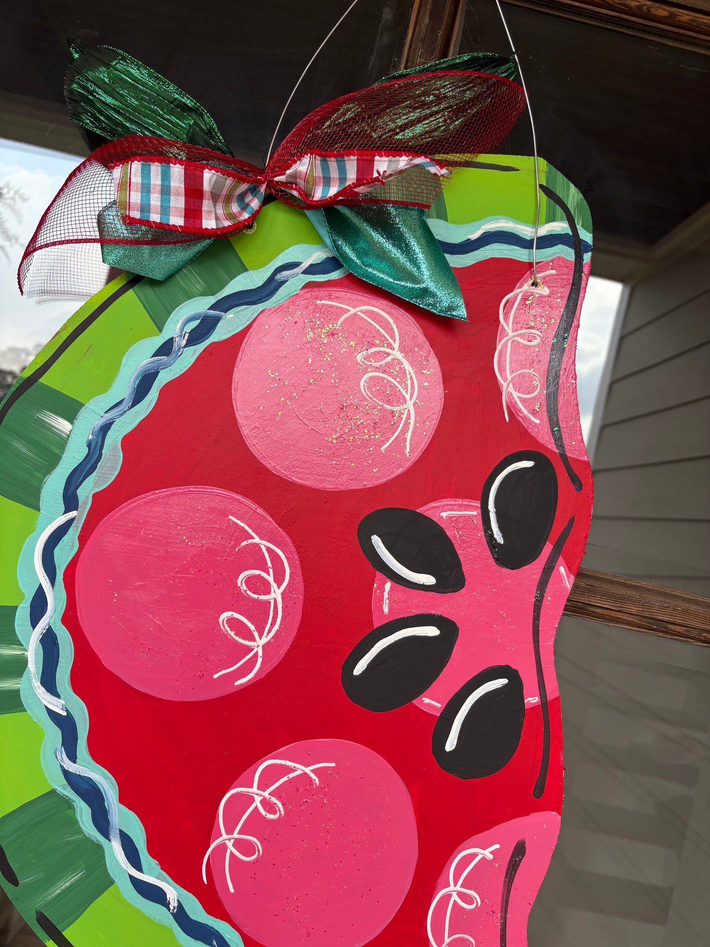 Watermelon Wooden Door Hanger