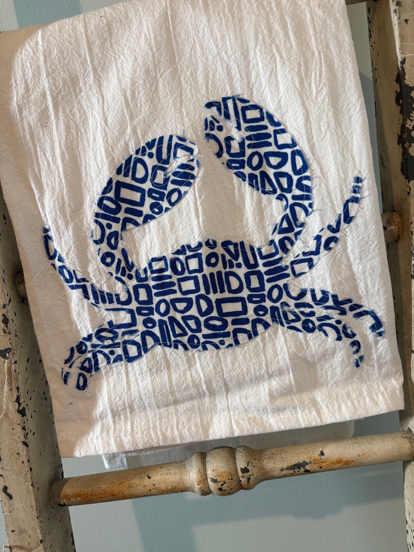 Blue Crab Tea Towel