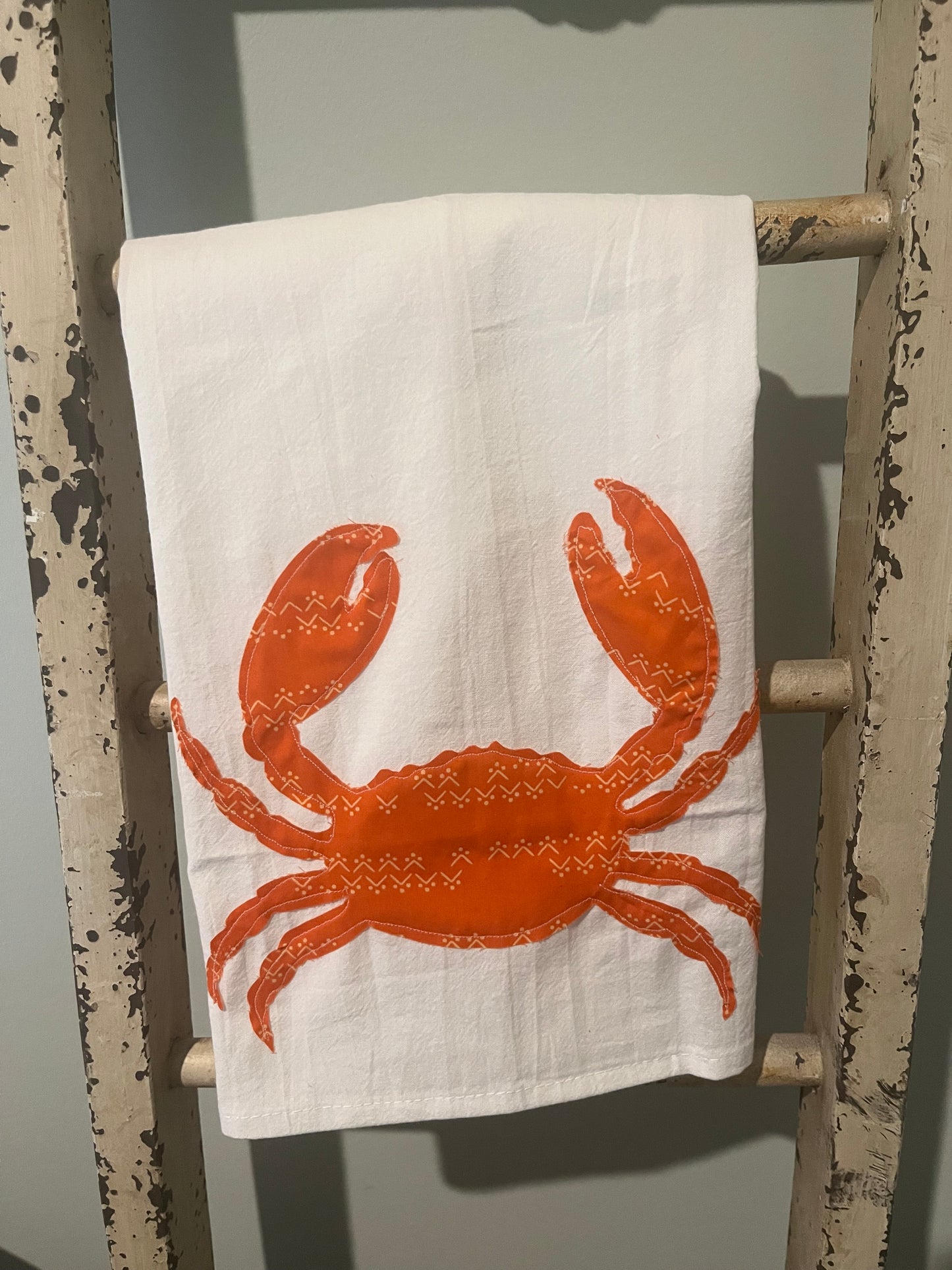 Orange Crab Tea Towel