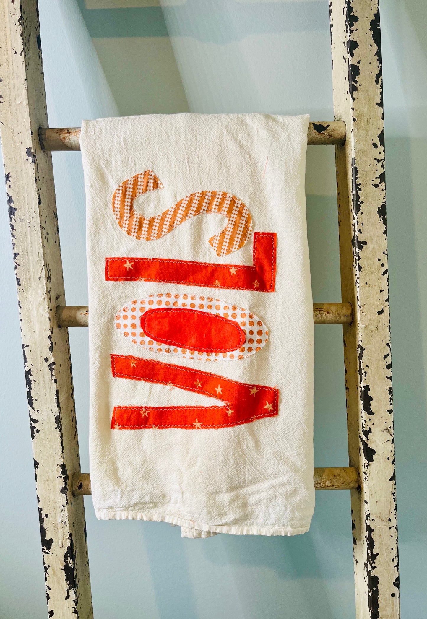 VOLS Applique Tea Towel