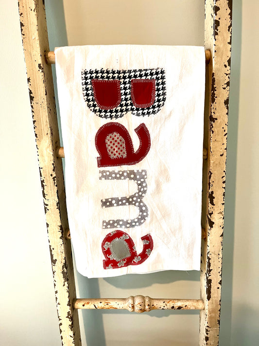 Applique Alabama Tea Towel