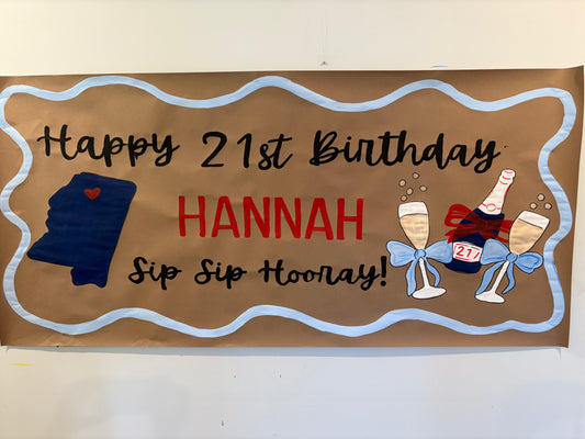 Happy Birthday Butcher Paper Banner