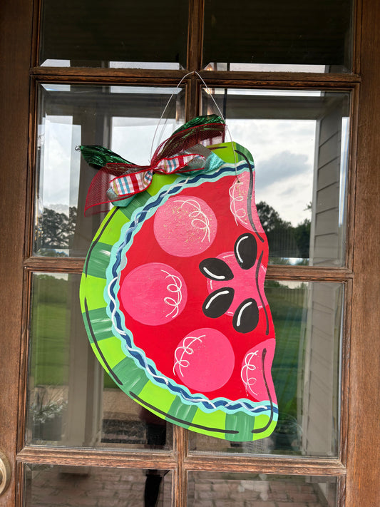 Watermelon Wooden Door Hanger