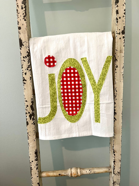 JOY Appliqué Tea Towel