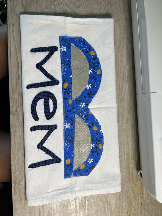 Memphis Bridge Appliqué Tea Towel