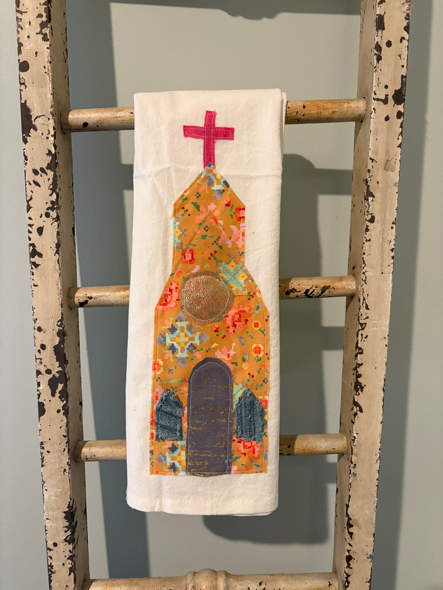 Church Tea Towel-Angela